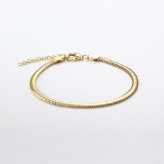 925 Sterling Silver Herringbone Chain Bracelet