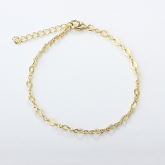 925 Sterling Silver Textured Sunburst Oval Link Chain Bracelet