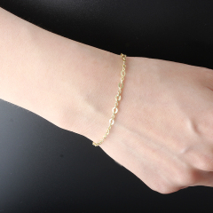 925 Sterling Silver Textured Sunburst Oval Link Chain Bracelet