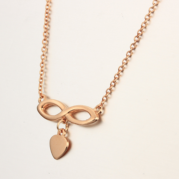 925 Sterling Silver Gold Plated Infinity Necklaces