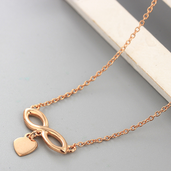 925 Sterling Silver Gold Plated Infinity Necklaces