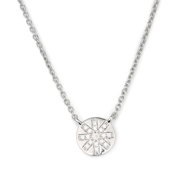 925 Sterling Silver Round Pendant Necklaces