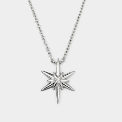 925 Sterling Silver Unique Star Charm Necklaces