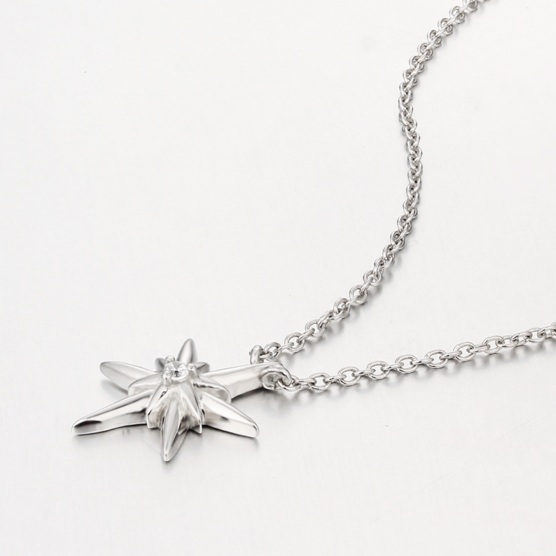 925 Sterling Silver Unique Star Charm Necklaces