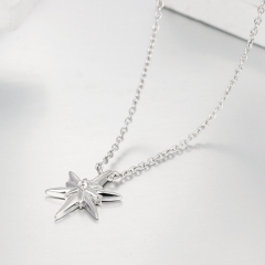 925 Sterling Silver Unique Star Charm Necklaces