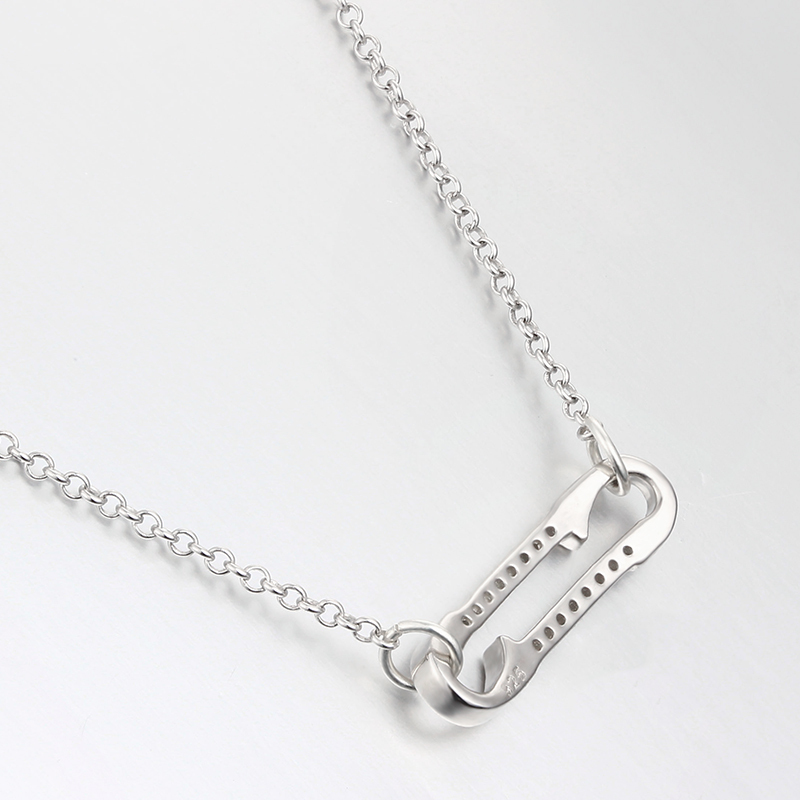 925 Sterling Silver Cubic Zirconia Pins Necklaces