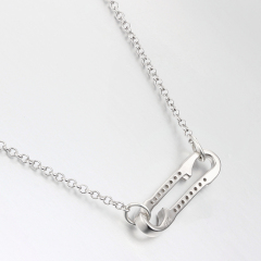 925 Sterling Silver Cubic Zirconia Pins Necklaces
