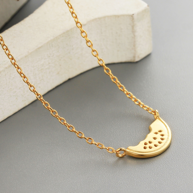 925 Silver Summer Watermelon Jewelry Necklace