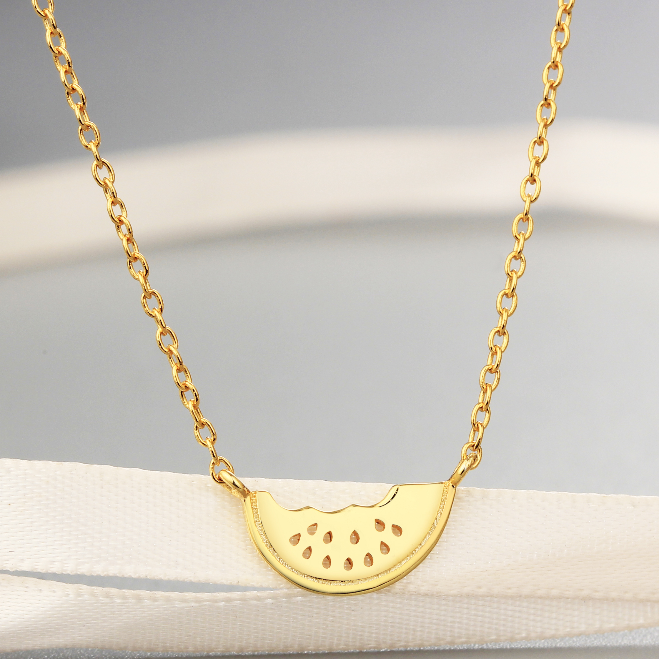 925 Silver Summer Watermelon Jewelry Necklace