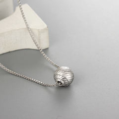 925 Sterling Lucky Ball Pendant Necklaces