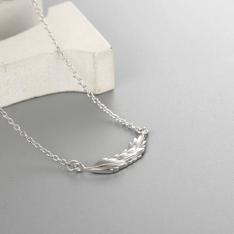 925 Sterling Silver Leaves Pendant Necklaces