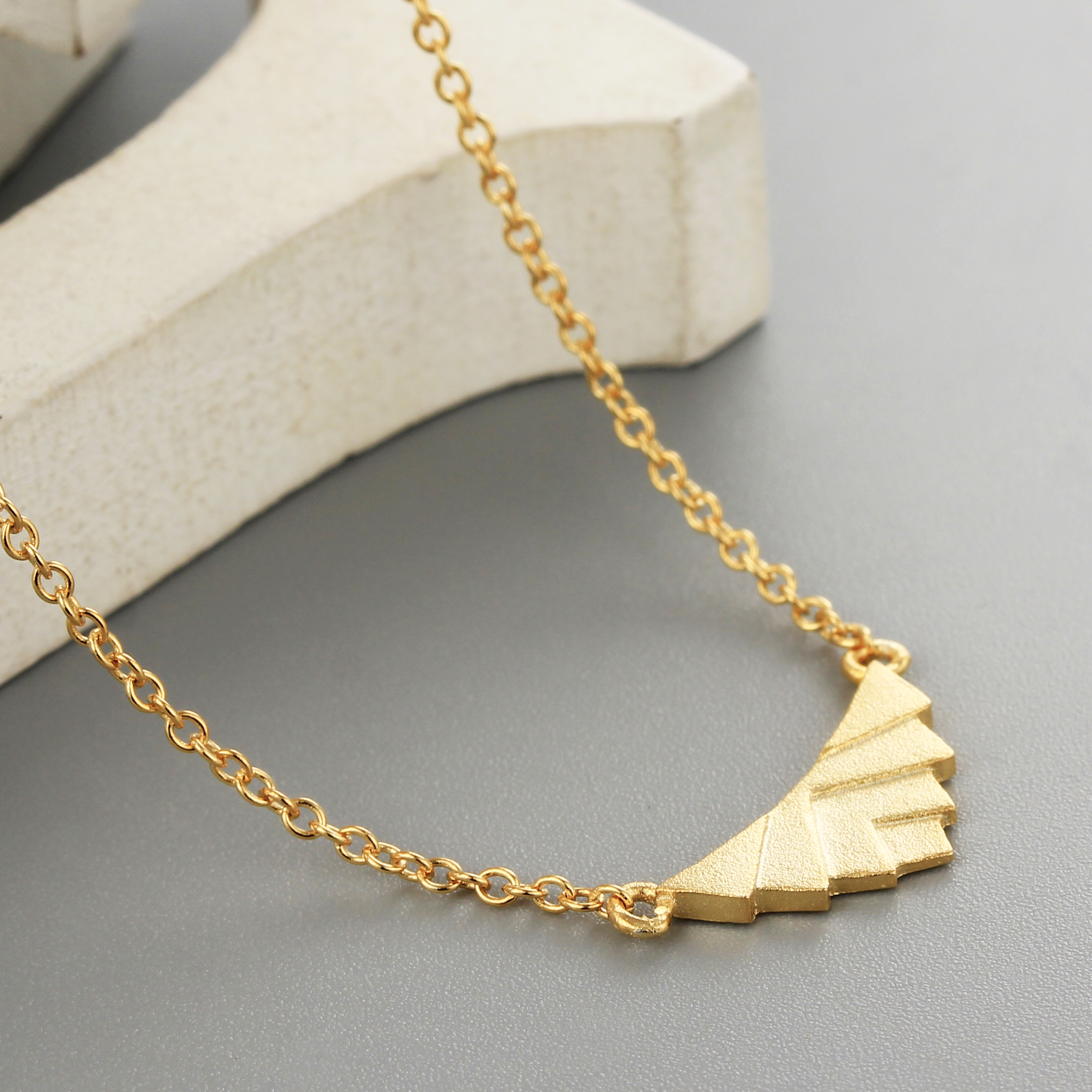 925 Sterling Silver Fashion Triangle Shape Necklaces