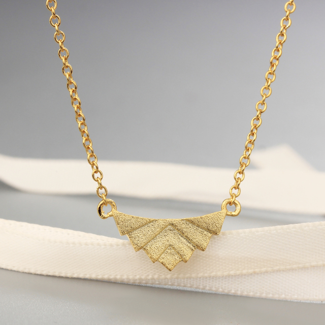 925 Sterling Silver Fashion Triangle Shape Necklaces
