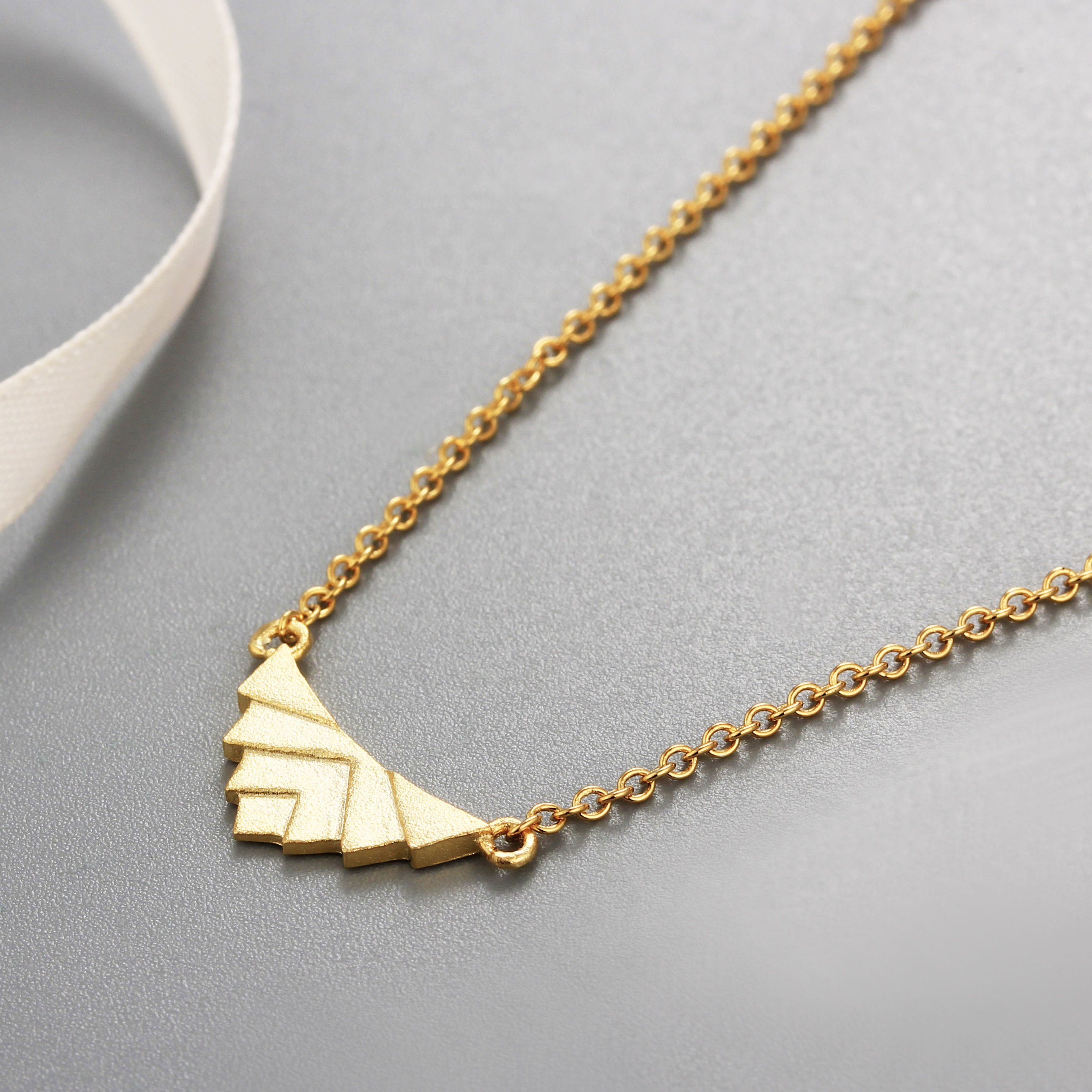 925 Sterling Silver Fashion Triangle Shape Necklaces
