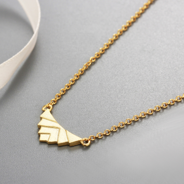 925 Sterling Silver Fashion Triangle Shape Necklaces