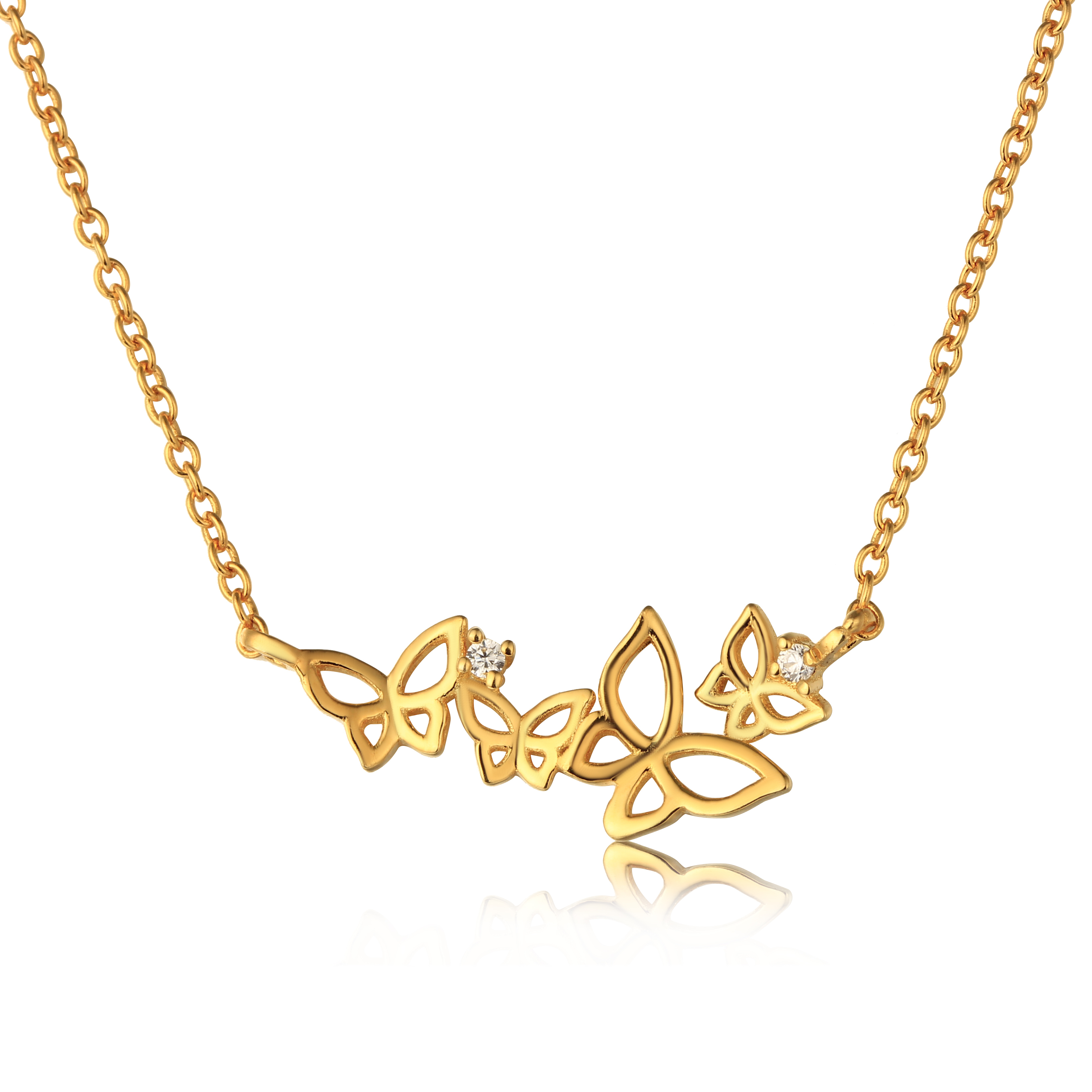 925 Sterling Fashion Butterflies Necklaces