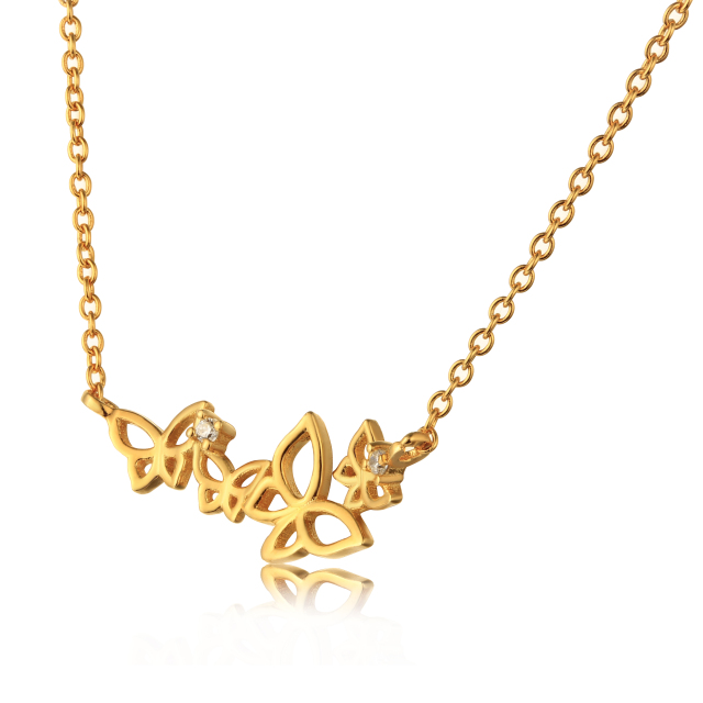925 Sterling Fashion Butterflies Necklaces
