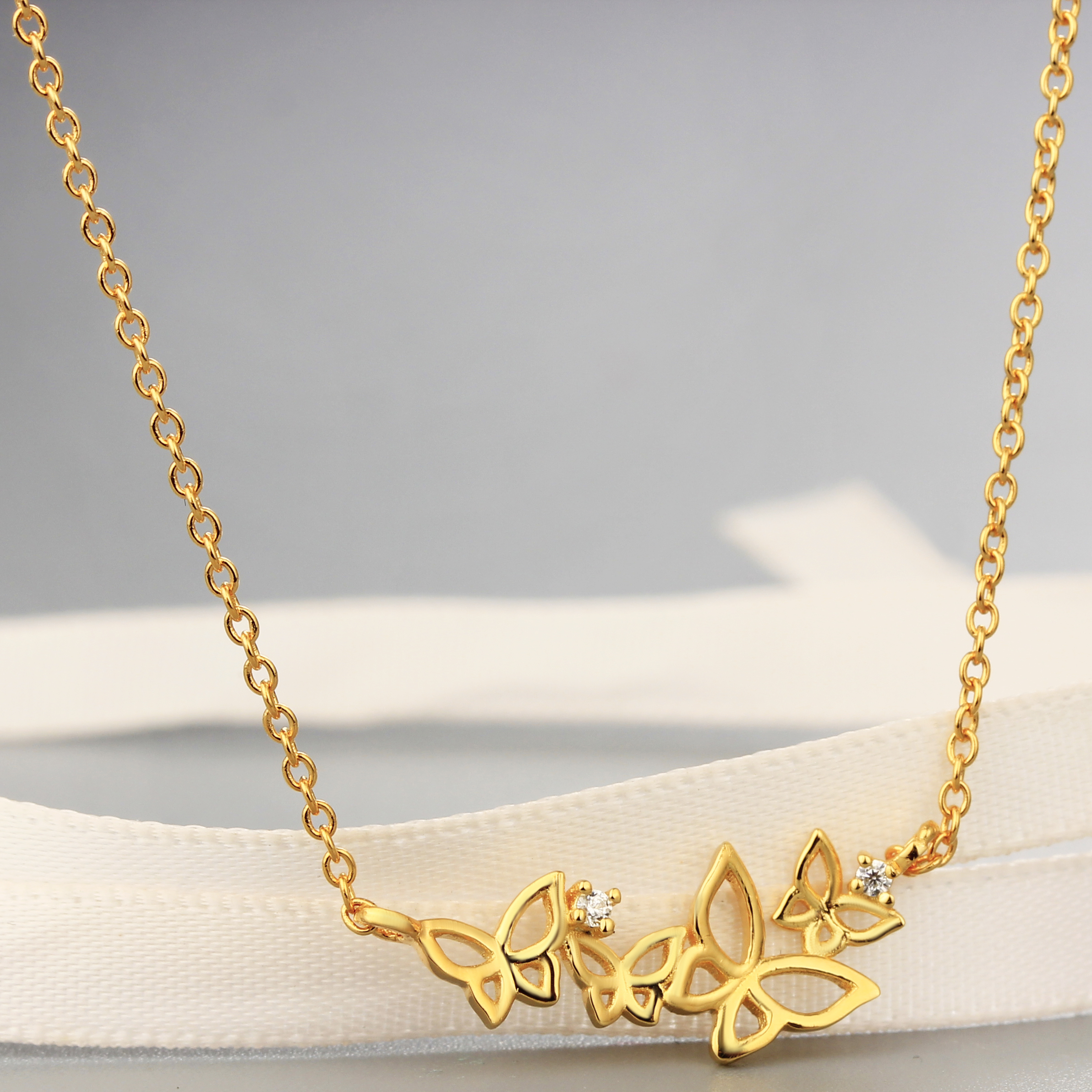 925 Sterling Fashion Butterflies Necklaces