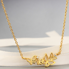 925 Sterling Fashion Butterflies Necklaces