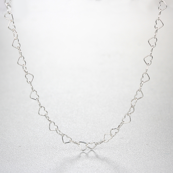 925 Sterling Small Simple Heart Necklaces