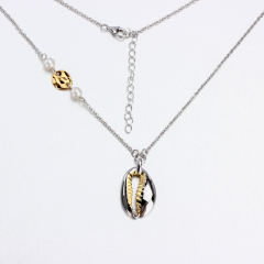 925 Sterling Silver Freshwater Pearl Shell Necklaces