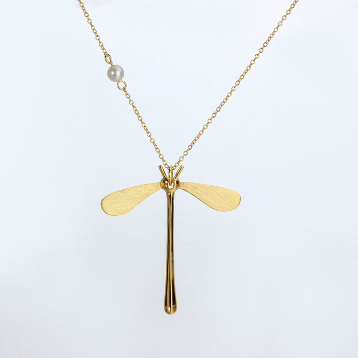 925 Sterling Silver Freshwater Pearl Butterfly-Shape Necklace
