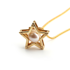 925 Sterling Silver Star Shape Necklace