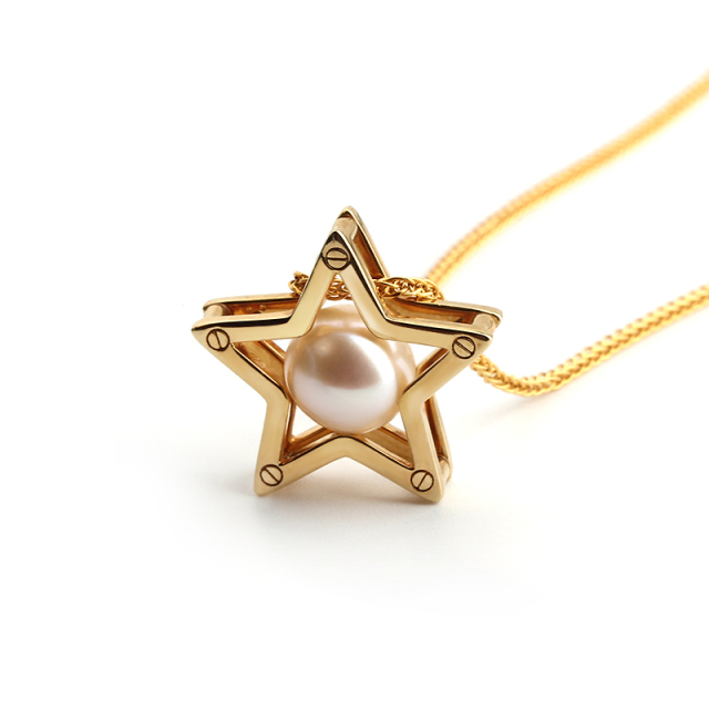 925 Sterling Silver Star Shape Necklace