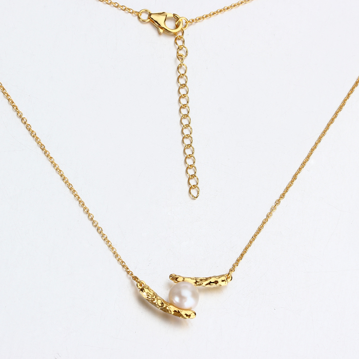 925 Sterling Silver Pearl Necklace