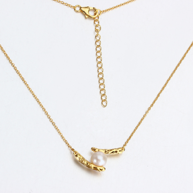 925 Sterling Silver Pearl Necklace