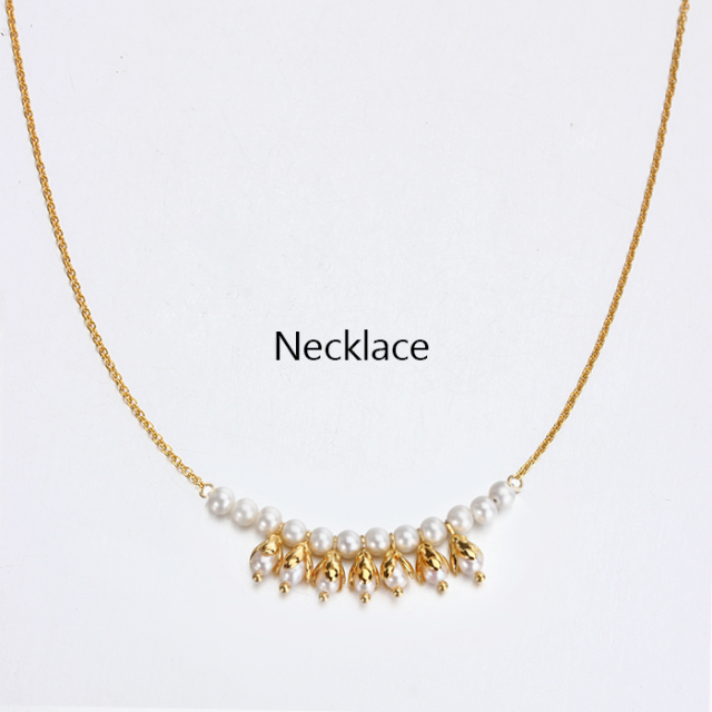 925 Sterling Silver Freshwater Pearl Flower Charm Necklace For Women