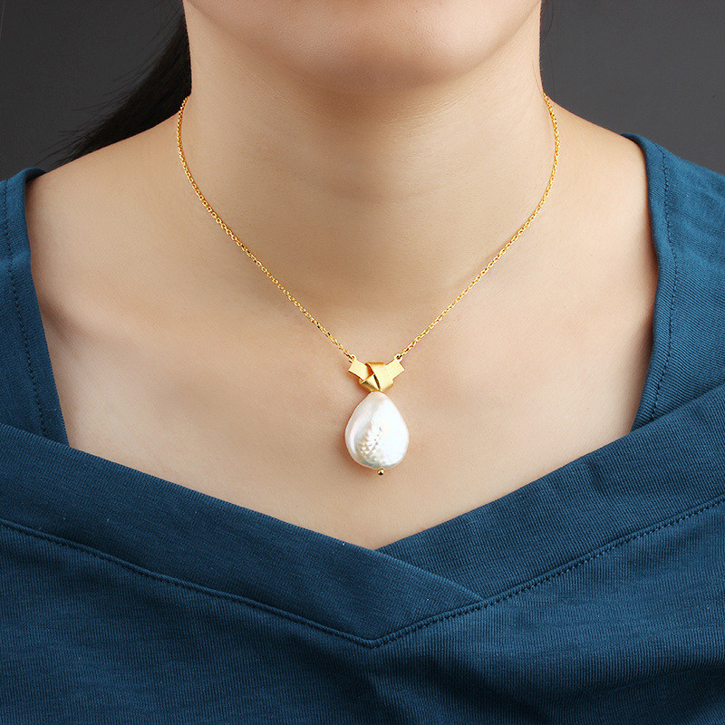 925 Sterling Silver Freshwater Baroque Pearl Jewelry Making