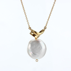 925 Sterling Silver Freshwater Baroque Pearl Jewelry Making