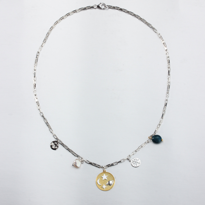 925 Sterling Silver Long Link Chain Necklace