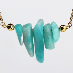 925 Sterling Silver Simple Tianhe Stone Necklace