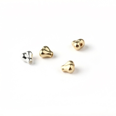 925 Sterling Silver Hammered Irregular Heart Spacer Beads