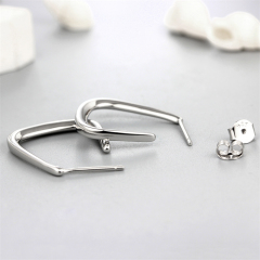 925 Sterling Silver Simple Hoop Earrings