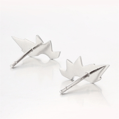 925 Sterling Silver Unique Wing-Shape Stud Earrings