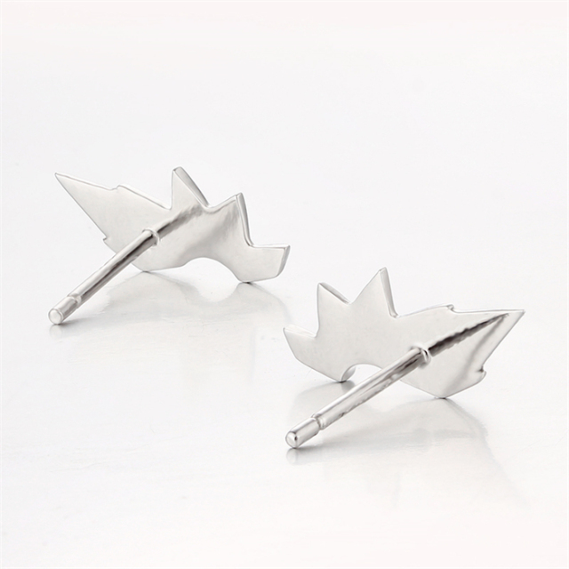 925 Sterling Silver Unique Wing-Shape Stud Earrings