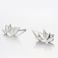 925 Sterling Silver Unique Wing-Shape Stud Earrings