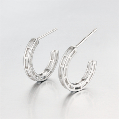 925 Sterling Silver Earring Jewelry With Cubic Zirconia