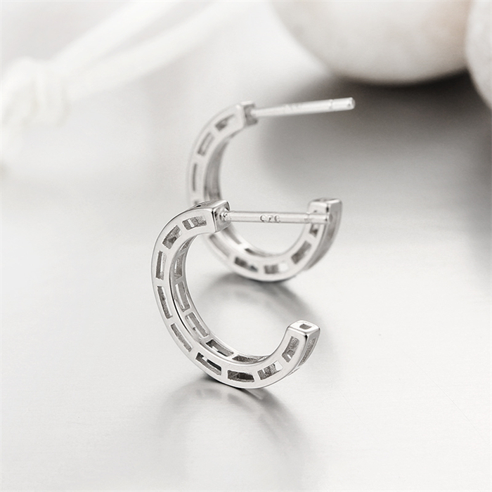 925 Sterling Silver Earring Jewelry With Cubic Zirconia