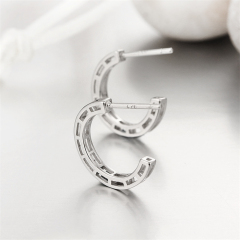 925 Sterling Silver Earring Jewelry With Cubic Zirconia