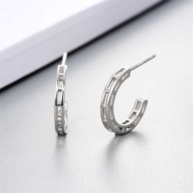 925 Sterling Silver Earring Jewelry With Cubic Zirconia
