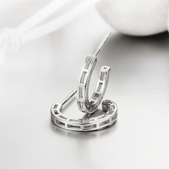 925 Sterling Silver Earring Jewelry With Cubic Zirconia