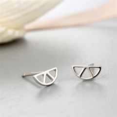 925 Sterling Silver Geometry Stud Earrings