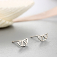 925 Sterling Silver Geometry Stud Earrings