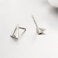 925 Sterling Silver Triangle Stud Earrings Online