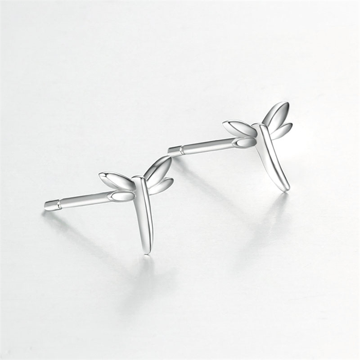 925 Sterling Silver Dragonfly Stud Earrings