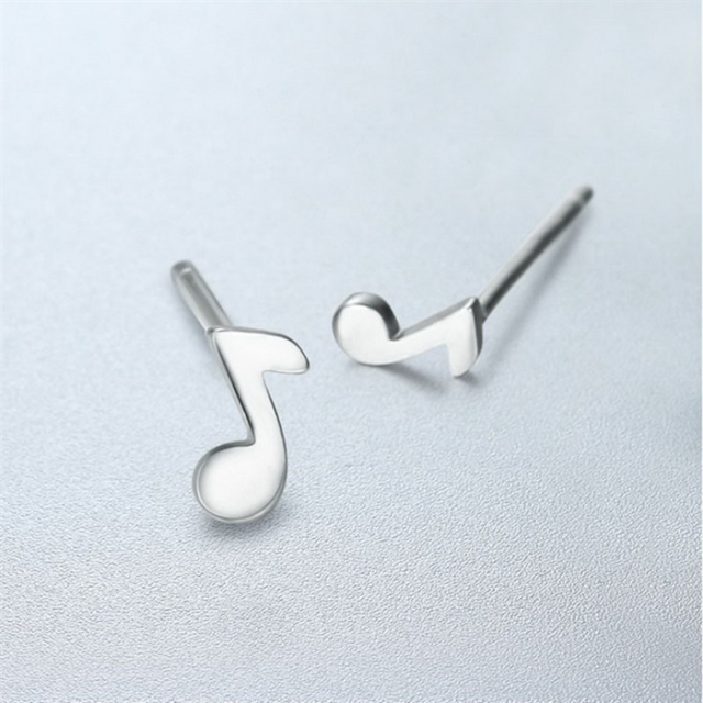 925 Sterling Silver Misic Stud Earrings Wholesale
